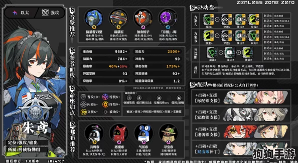 绝区零策略深研:朱鸢技能精准加点指南与高效音擎搭配推荐,打造极致战斗体验 绝区零策略深研:朱鸢技能精准加点指南与高效音擎搭配推荐,打造极致战斗体验