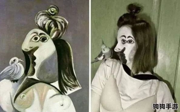 西施流眼泪翻白眼咬铁球图片，展现古典美与现代艺术的完美结合